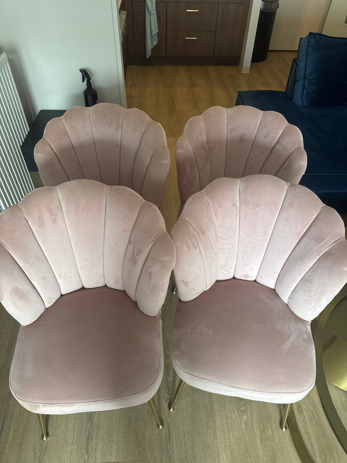 Richmond Pippa eetkamerstoelen roze (4 stuks), Ophalen, Gebruikt, Overige kleuren, Vier