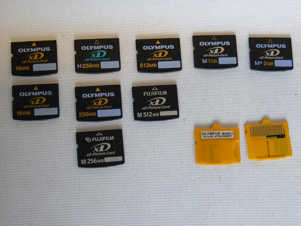 XD geheugenkaarten: 16, 256, 512mb en 1GB, 2GB, Audio, Tv en Foto, Fotografie | Geheugenkaarten, Zo goed als nieuw, XD, 256 GB