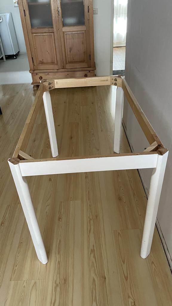 eettafel onderstel en planken, Huis en Inrichting, Tafels | Eettafels, Ophalen, Gebruikt, 100 tot 150 cm, CanDo