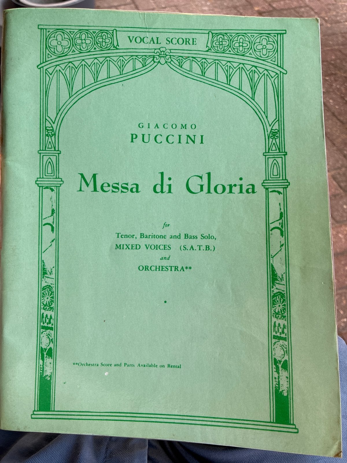 Giacomo Puccini - Messa di Gloria (Vocal Score), Gebruikt, Klassiek, Ophalen of Verzenden, Koor