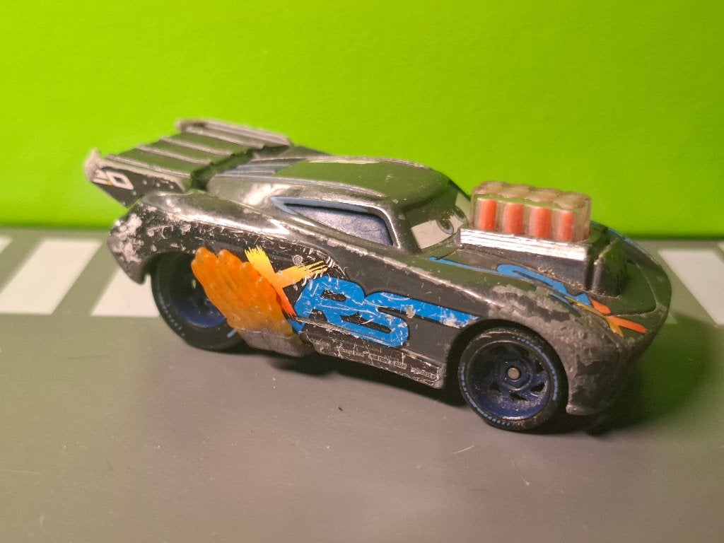 Disney Cars - Jackson Storm XRS Drag Racing [zwart ] 1/55, Kinderen en Baby's, Ophalen of Verzenden, Gebruikt