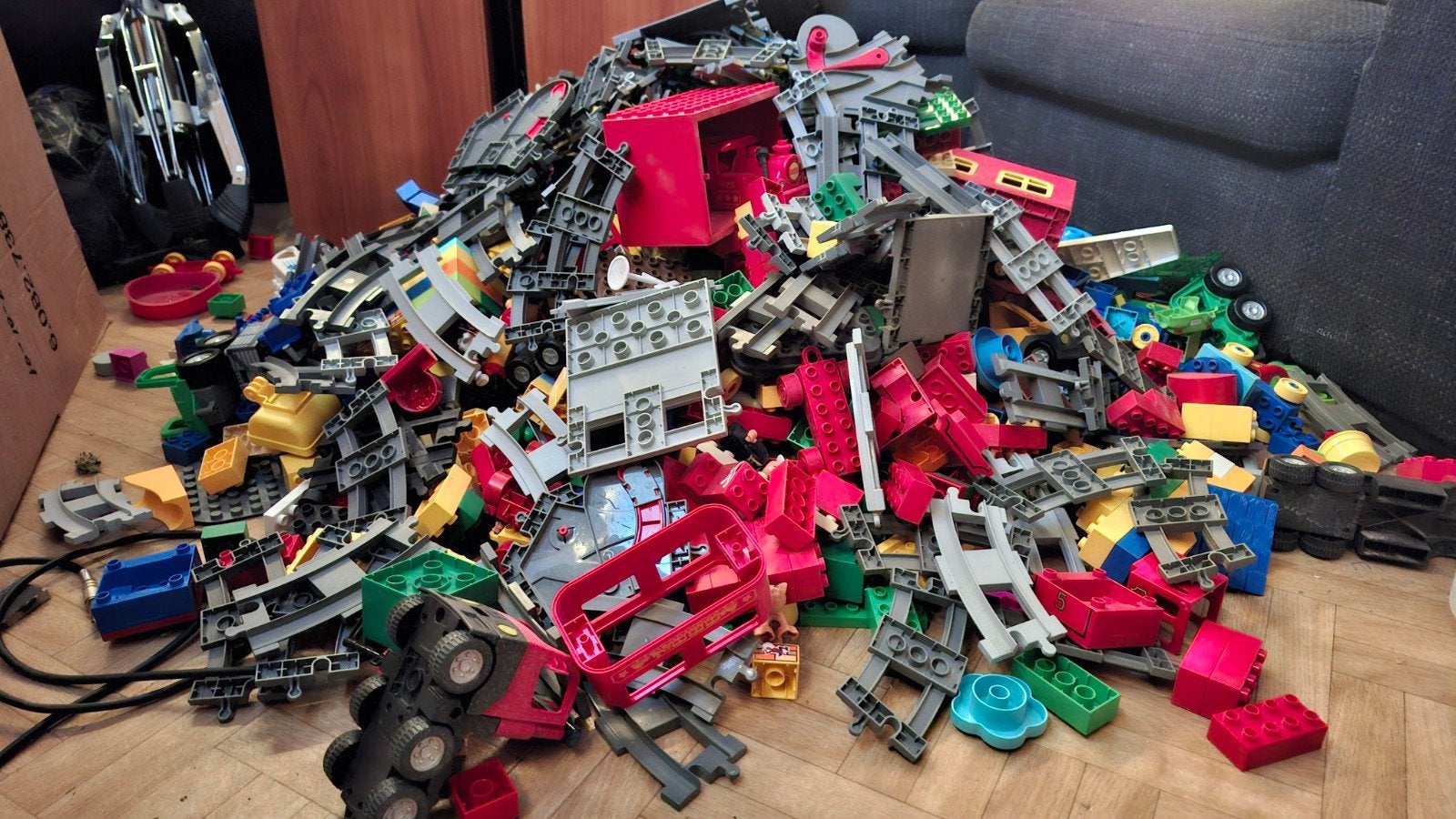 Lego duplo ,lego speelgoed duplotrein duplorails, Kinderen en Baby's, Speelgoed | Bouwstenen, Ophalen, Gebruikt