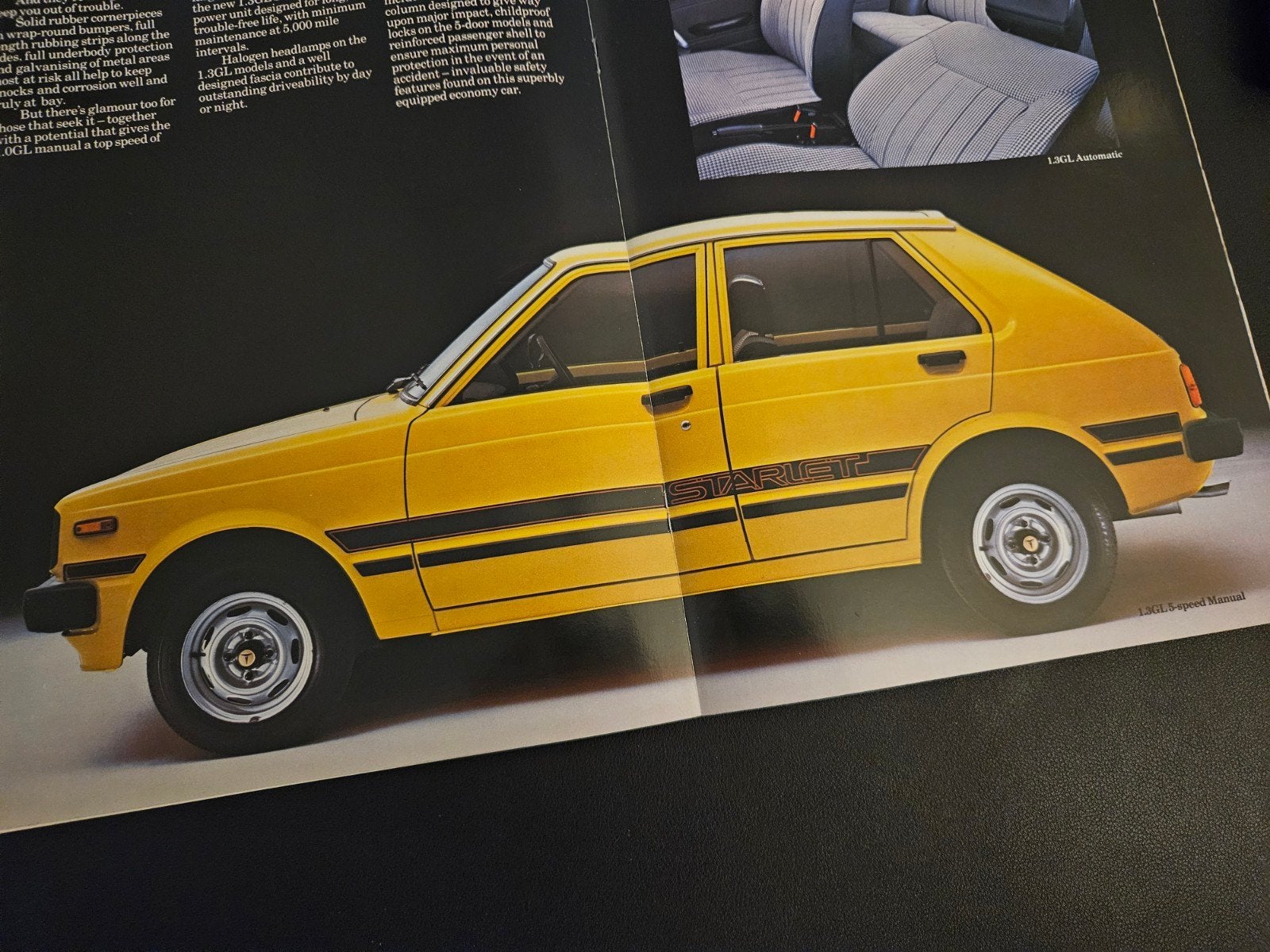 Brochure Toyota Starlet 1982 UK, Ophalen of Verzenden, Zo goed als nieuw, Toyota