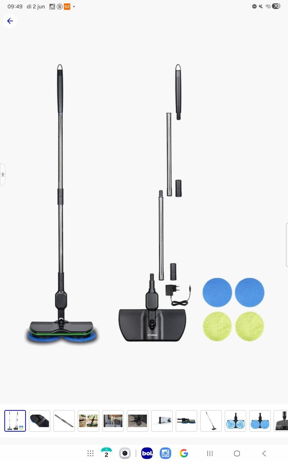 Nieuwe dweilmachine, wordt  niet opgestuurd., Ophalen of Verzenden, Nieuw
