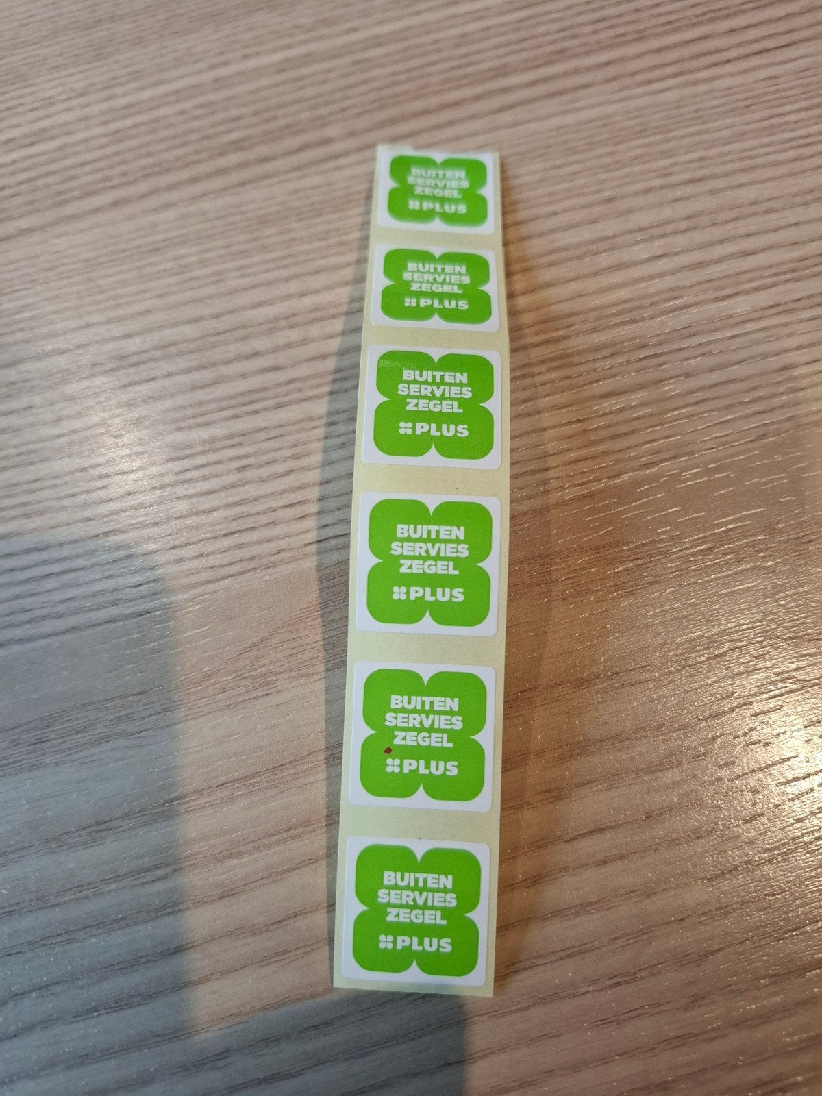 11 zegels voor buitenservies Plus, Ophalen of Verzenden, Winkel, Super of Benzinepomp, Zegels, Bonnen of Punten