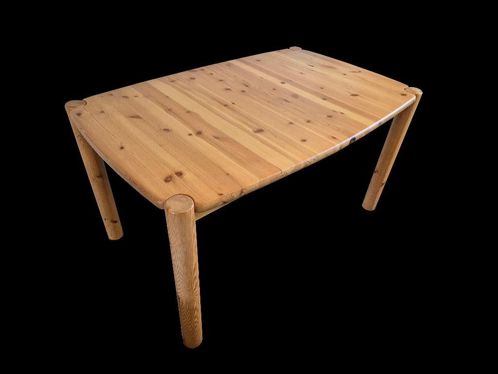 Fantastische vintage Rainer Daumiller design pine eettafel, Huis en Inrichting, Ophalen, Gebruikt
