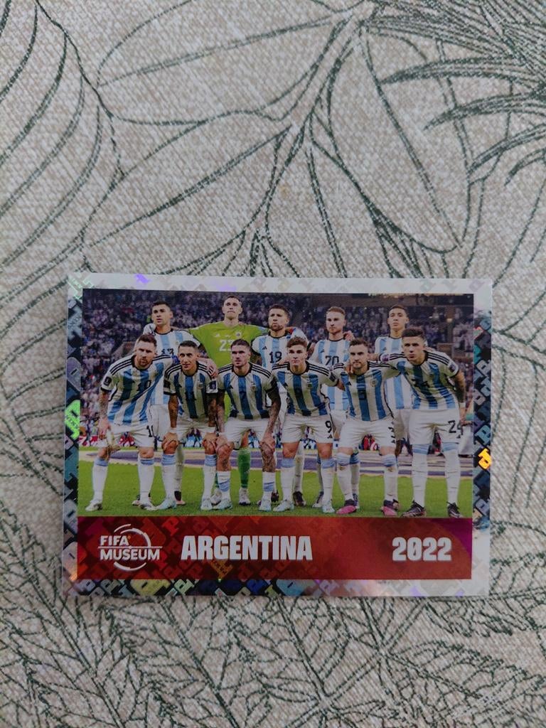 Argentinie 2022 teamfoto (panini wk 2026) messi/alvarez, Ophalen of Verzenden, Nieuw, Buitenlandse clubs, Poster, Plaatje of Sticker