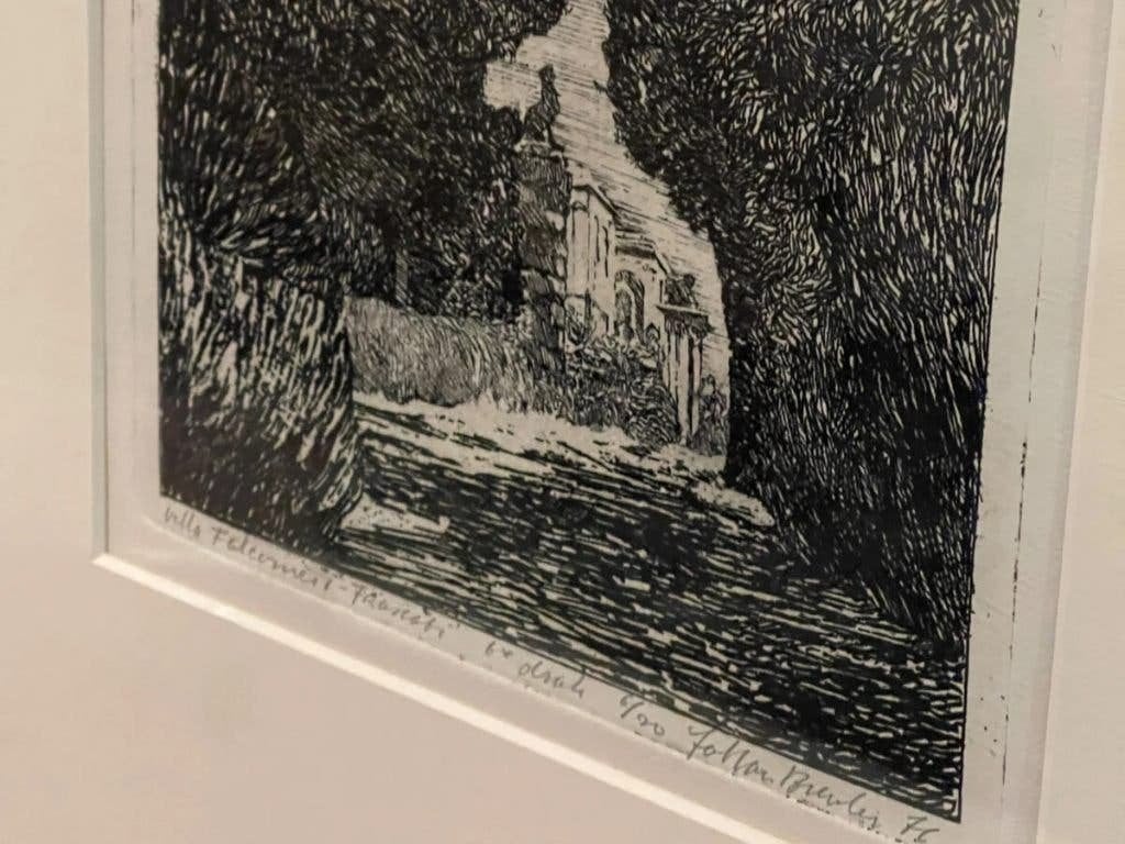 Johan Breuker Villa Falconieri - Hand gesigneerd | 1976, Ophalen, Overige materialen, Overige technieken, Landschap