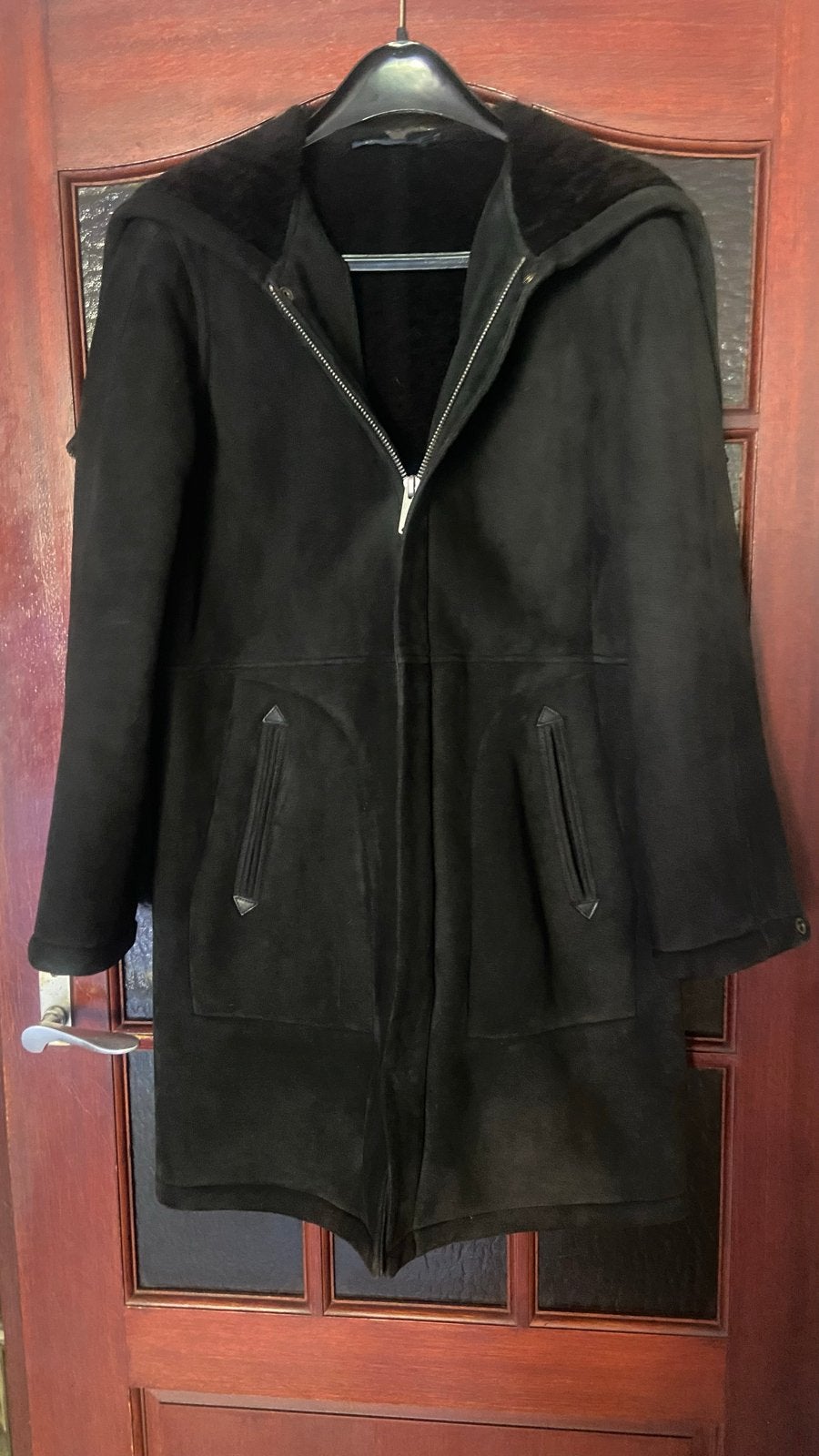 Originele Ralph Lauren Lammy – 100% Echt Lamsleder – Maat M, Ophalen of Verzenden, Gedragen, Maat 38/40 (M), Zwart
