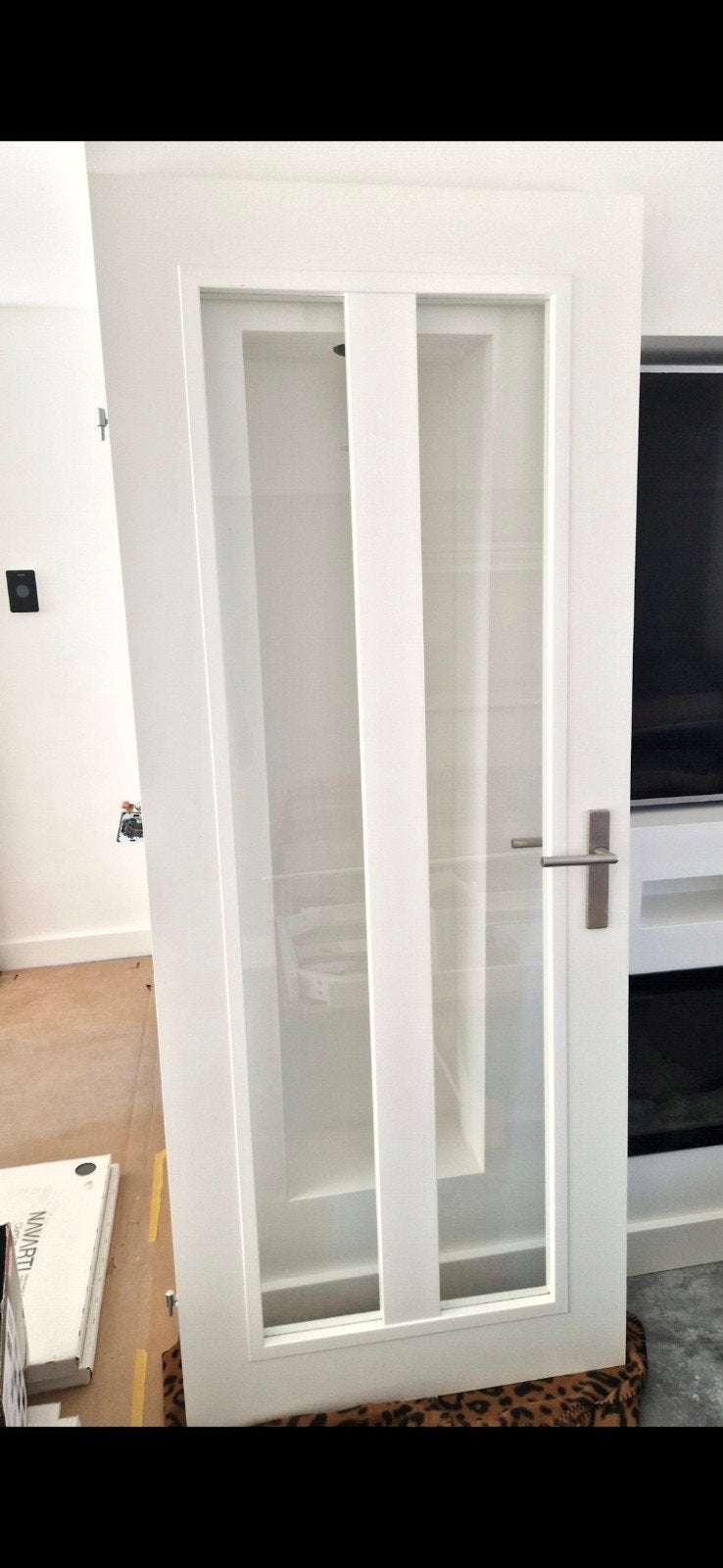 Svedex binnendeur wit 211,5x83 linksdraaiend, Ophalen, Gebruikt, 80 tot 100 cm, Binnendeur
