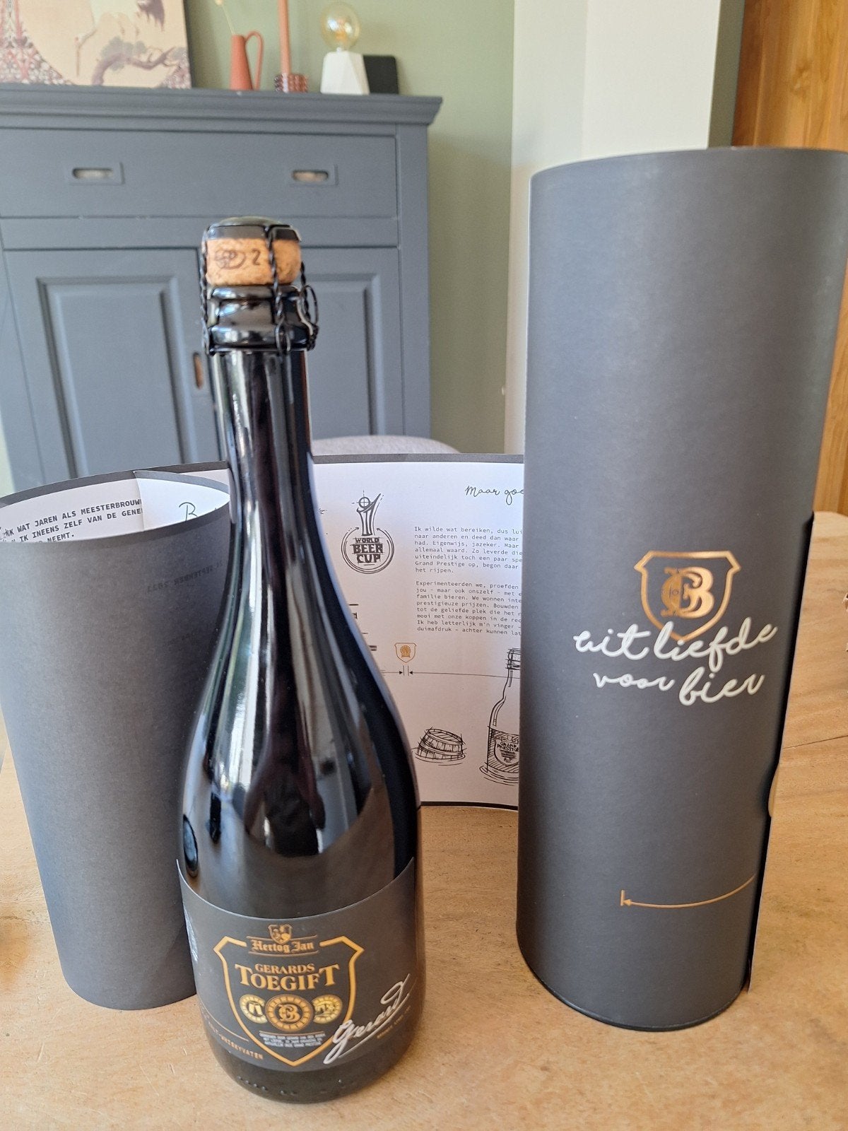 hertog jan gerards toegift, Verzamelen, Ophalen of Verzenden, Flesje(s), Hertog Jan