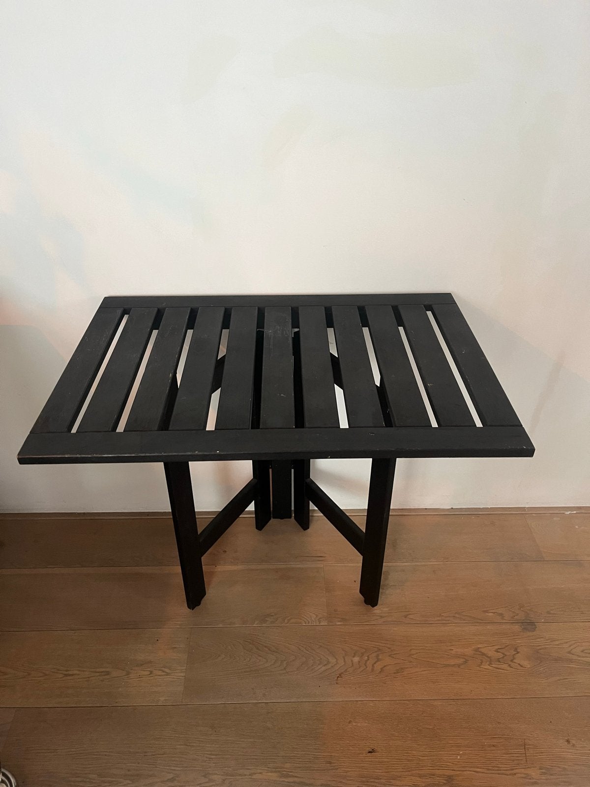 IKEA ÄPPLARÖ inklapbare balkontafel - Zwart, Ophalen, Zo goed als nieuw, Vierkant, Hout