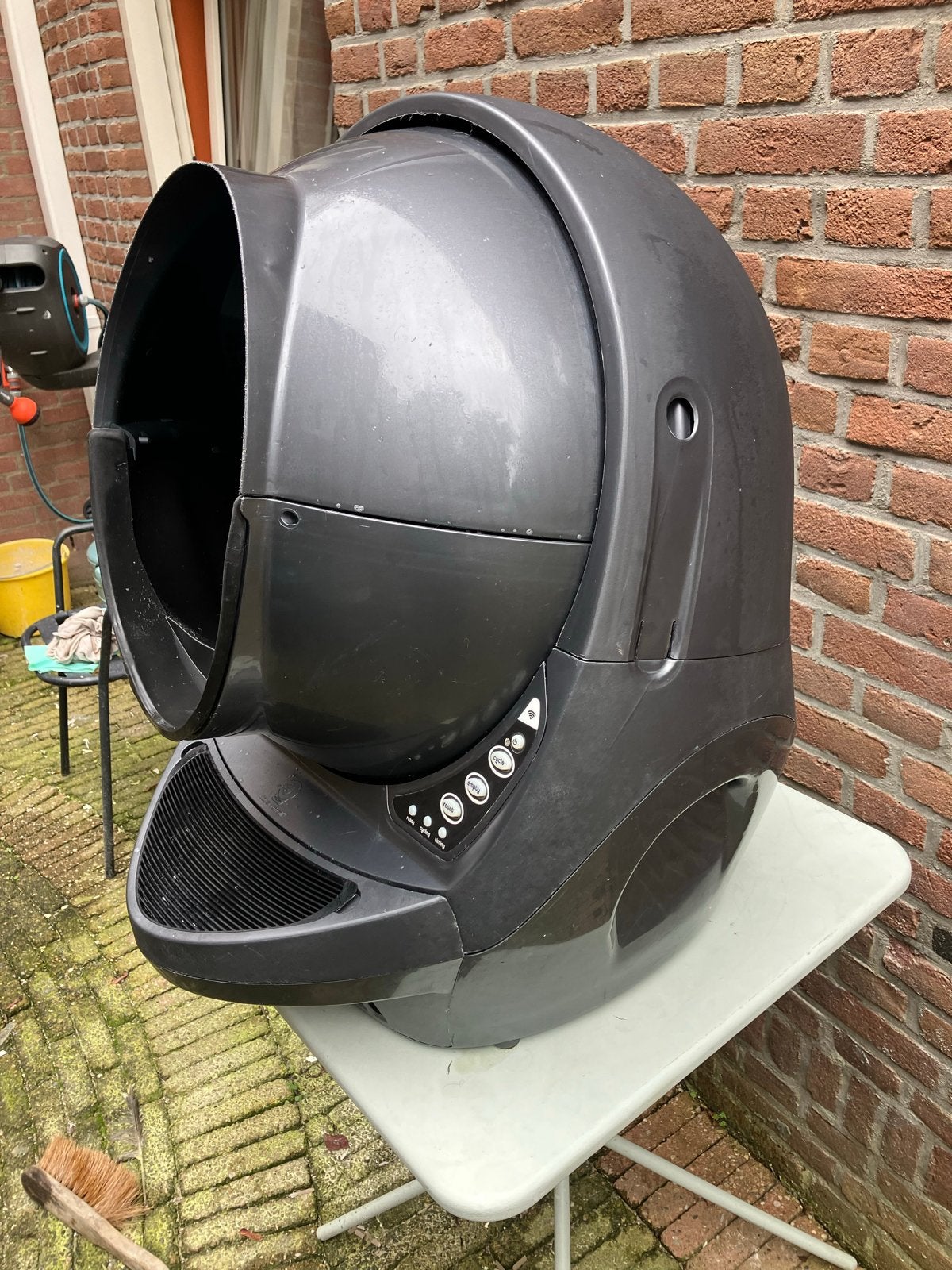 Litter robot 3 (met wifi en app) - nieuwe motor, Dieren en Toebehoren, Ophalen, Zelfreinigend, Gebruikt, Open