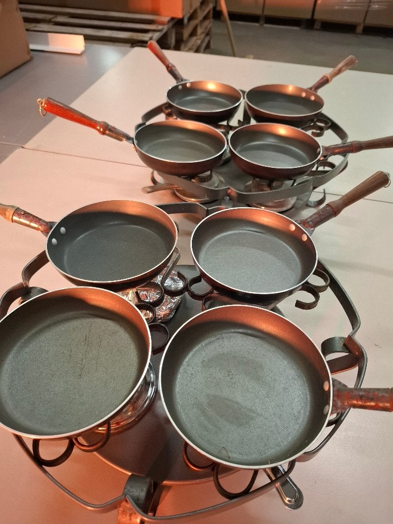 2x Gourmetstel, Ophalen of Verzenden, Gebruikt, 4 t/m 7 personen