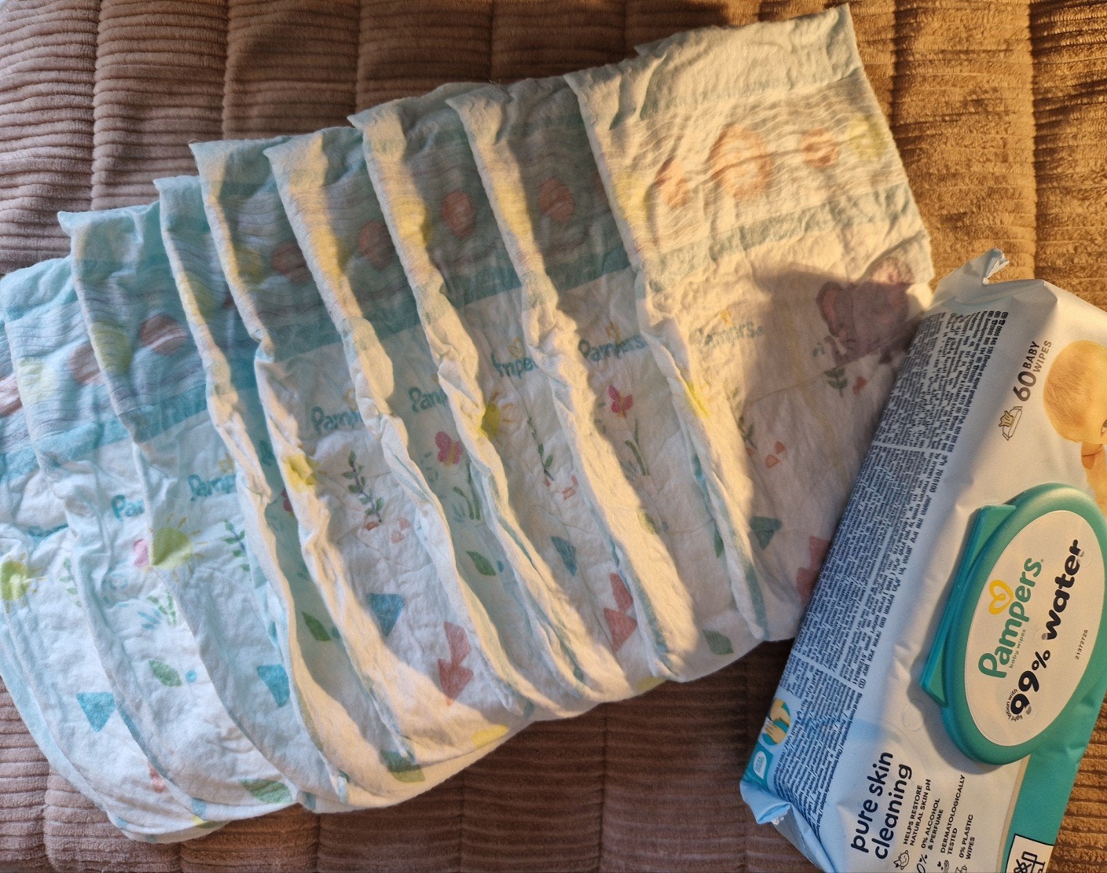 Luierpakketje – 10 luiers + billendoekjes, Ophalen of Verzenden
