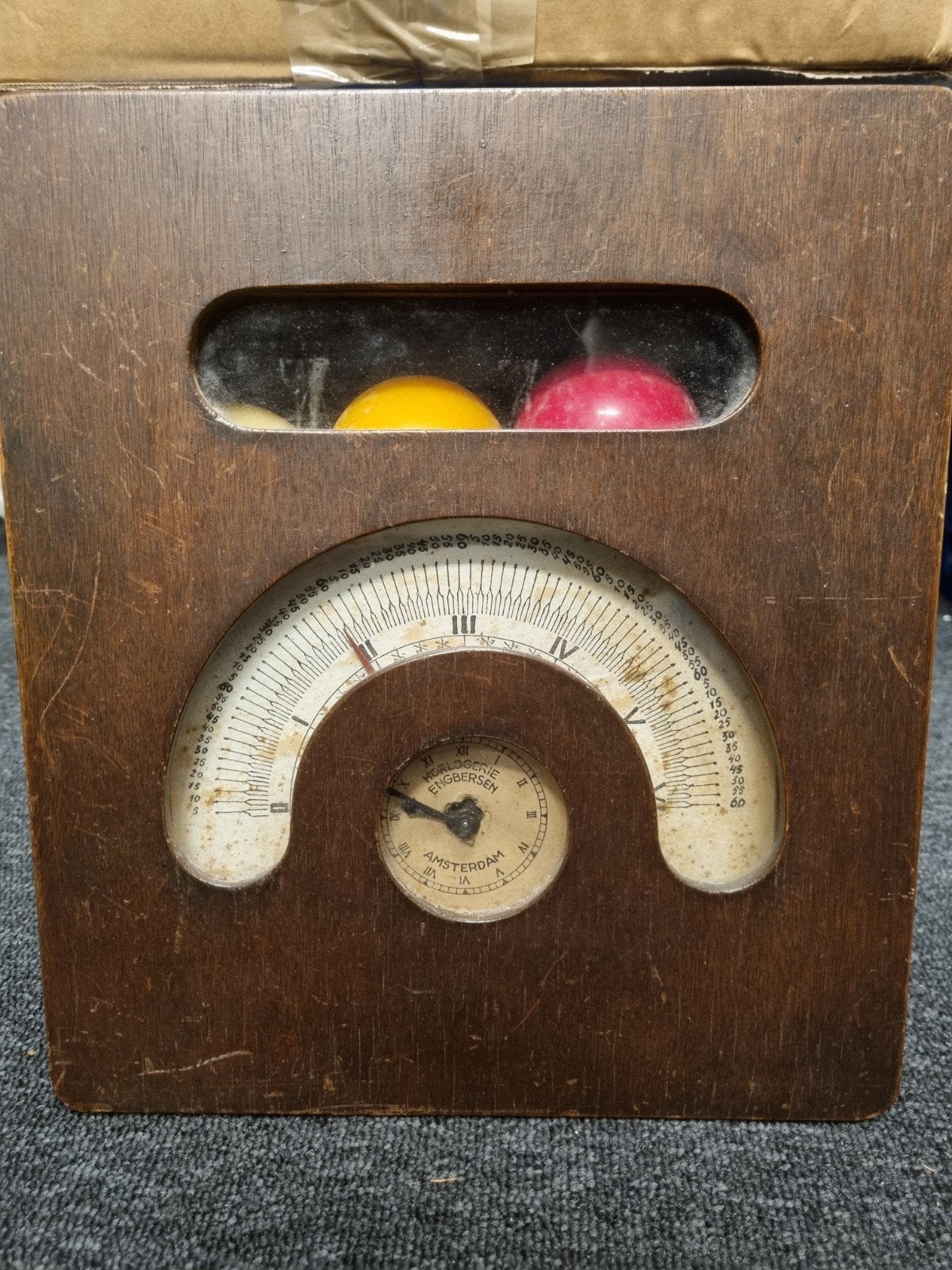 Antieke barometer/thermometer van H. Engbersen Amsterdam, Ophalen of Verzenden