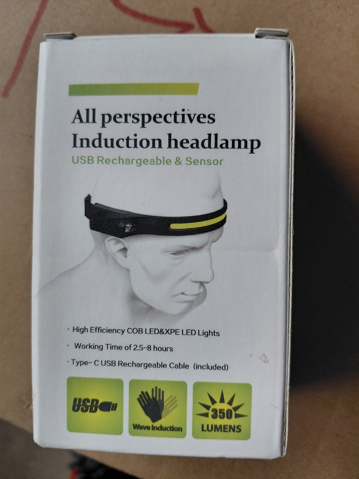 hoofdlamp op accu, Ophalen of Verzenden, Nieuw, Accu