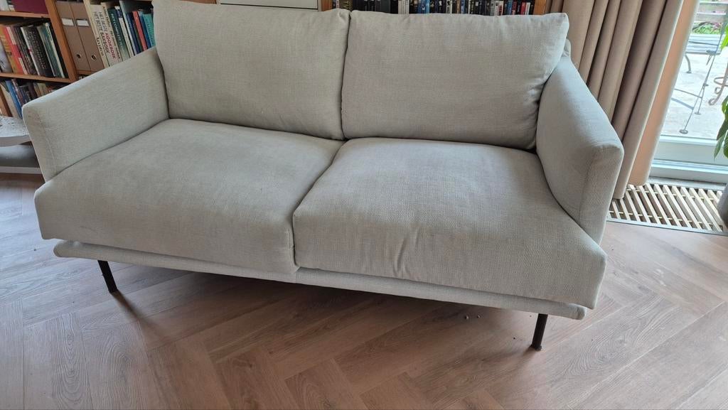 Tweezits bank van Goossens 157 cm x 90 cm, Ophalen of Verzenden, 75 tot 100 cm, Tweepersoons, 150 tot 200 cm