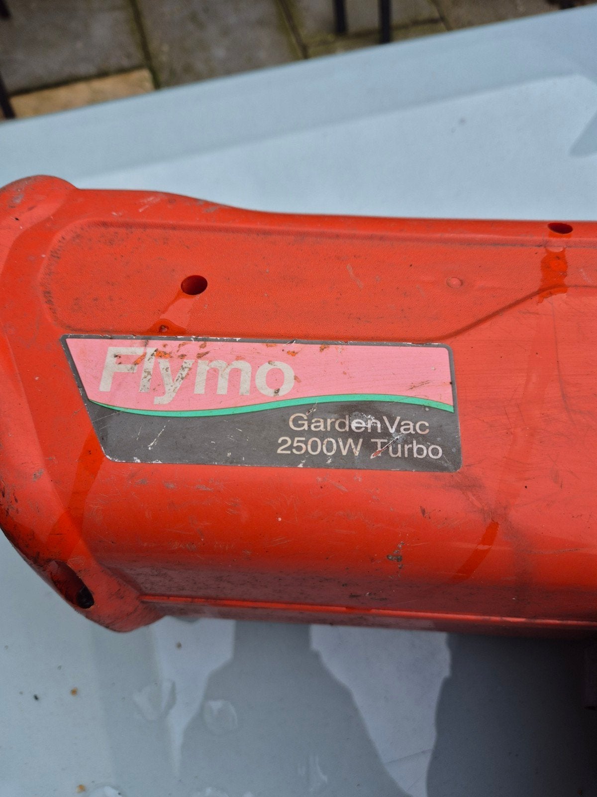 Flymo GardenVac 2500W Turbo Bladblazer/Bladzuiger, Ophalen, Gebruikt, Met opvangzak, Handgedragen