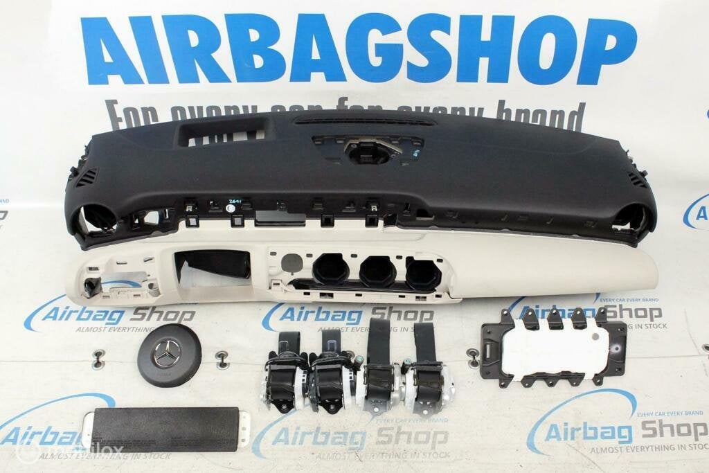 Airbag set Dashboard HUD zwart/beige Mercedes A klasse W177, Auto-onderdelen, Gebruikt, Ophalen of Verzenden