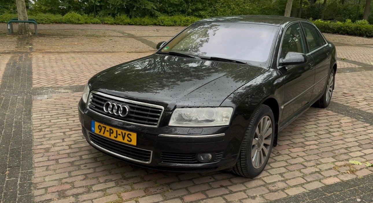 Audi A8 3.0 TDI Quattro 171KW AUT 2004 Zwart, Auto's, Automaat, 232 pk, Xenon verlichting, Zwart