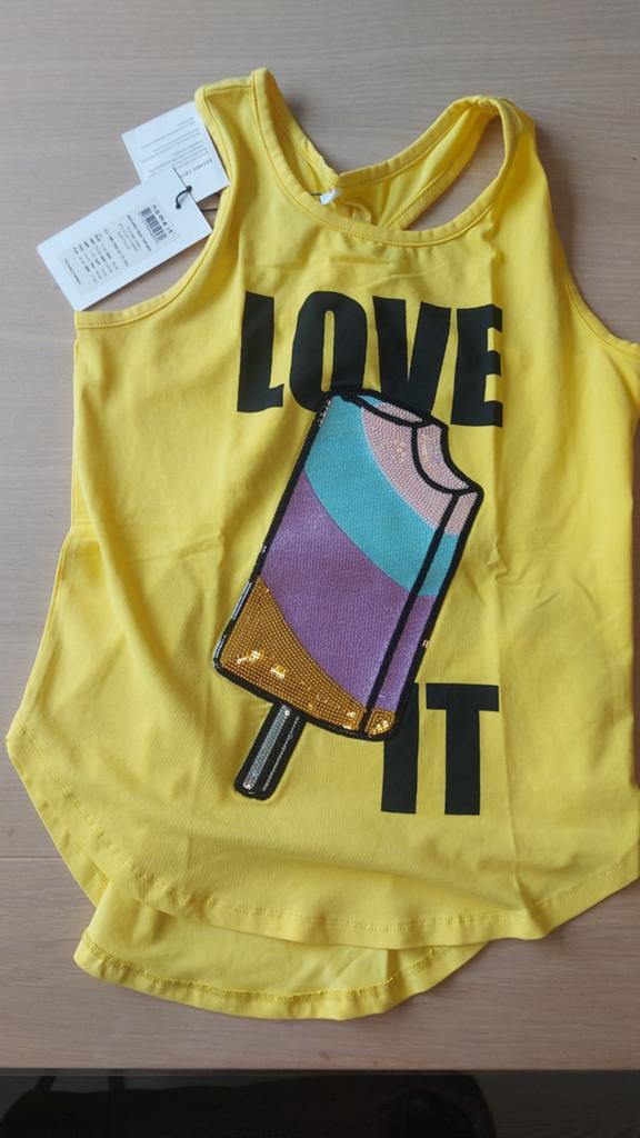 Name It Meisjes Top Geel - Nieuw met kaartjes   v, Kinderen en Baby's, Kinderkleding | Maat 146, Ophalen of Verzenden, Nieuw, Name It