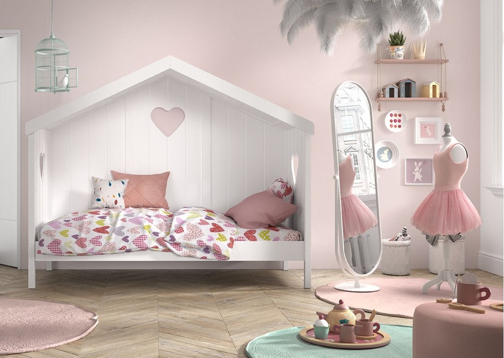 Amori huisbed (dicht) - 90x200 - Wit, Kinderen en Baby's