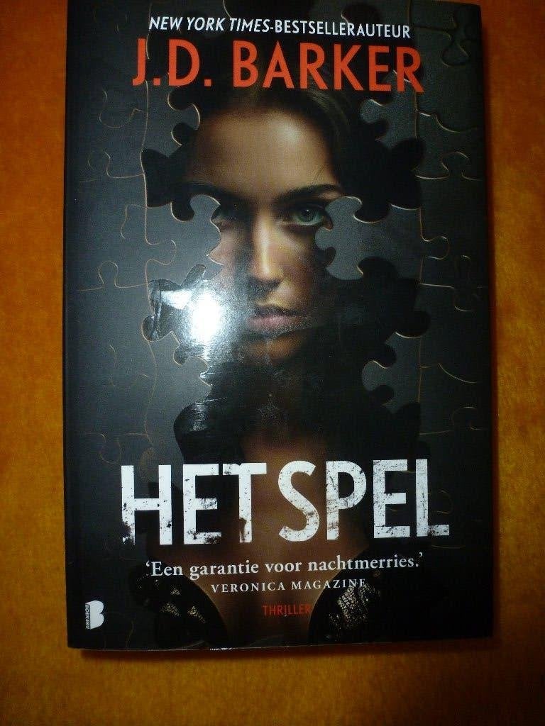 J.D. Barker - Het spel, Ophalen of Verzenden, Gelezen, J.D. Barker