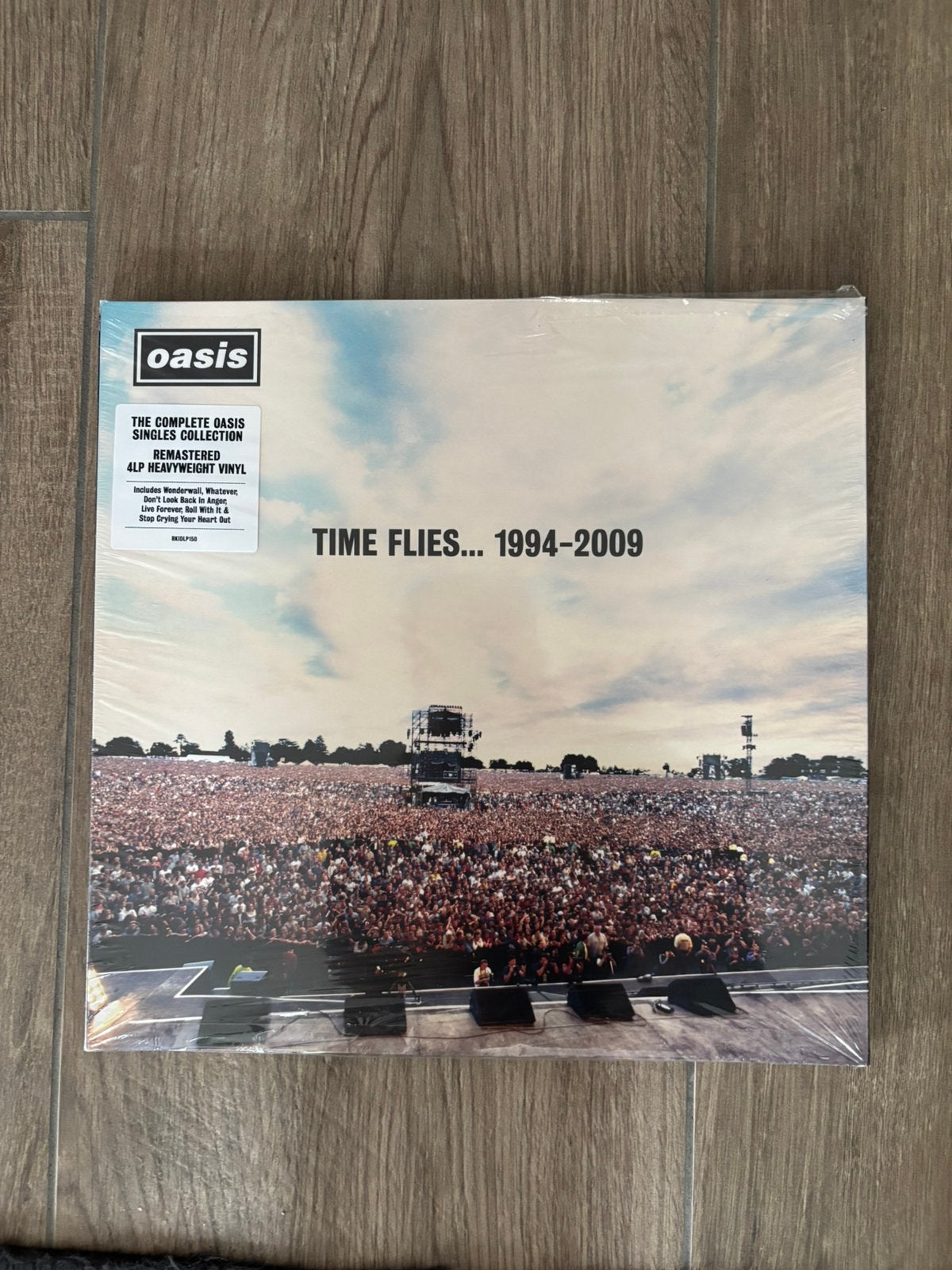 Oasis time flies 1994-2009 4 LP box , nette staat!, Ophalen of Verzenden, Zo goed als nieuw, 12 inch