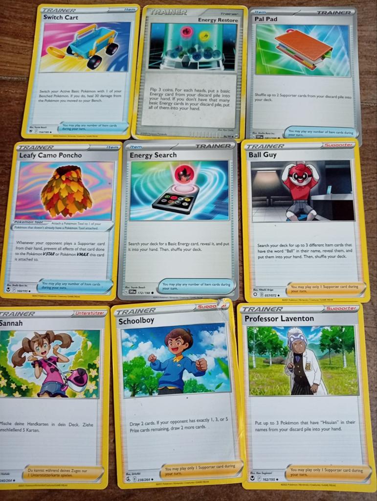 Trainers pokemonkaarten, Ophalen of Verzenden, Zo goed als nieuw, Meerdere kaarten