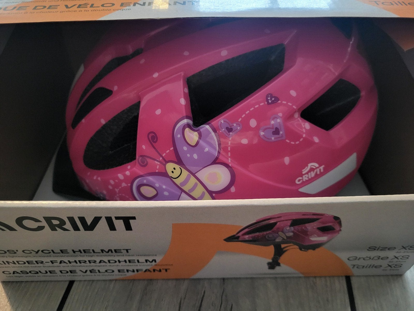Crivit Kinderfietshelm Roze - Maat XS, XS, Meisje, Nieuw, Ophalen of Verzenden