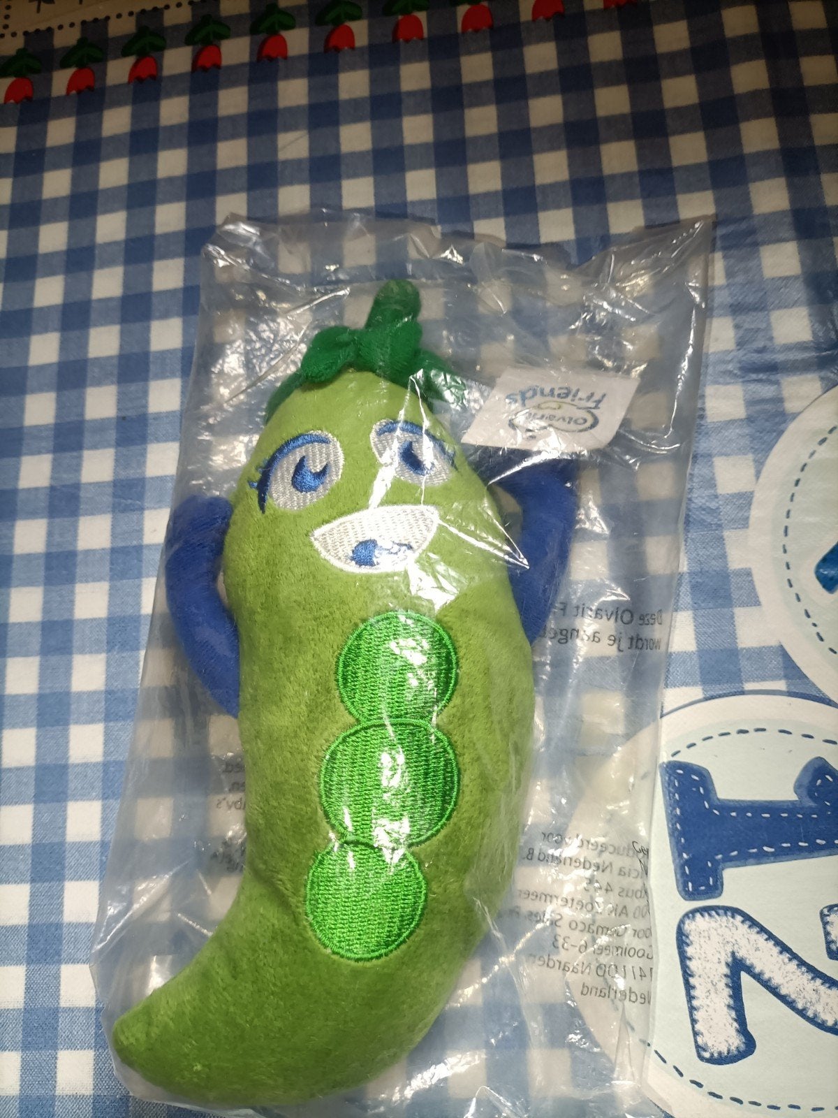 Olvarit knuffel Daantje Doperwtje nieuw in plastic, Ophalen of Verzenden, Nieuw, Overige typen