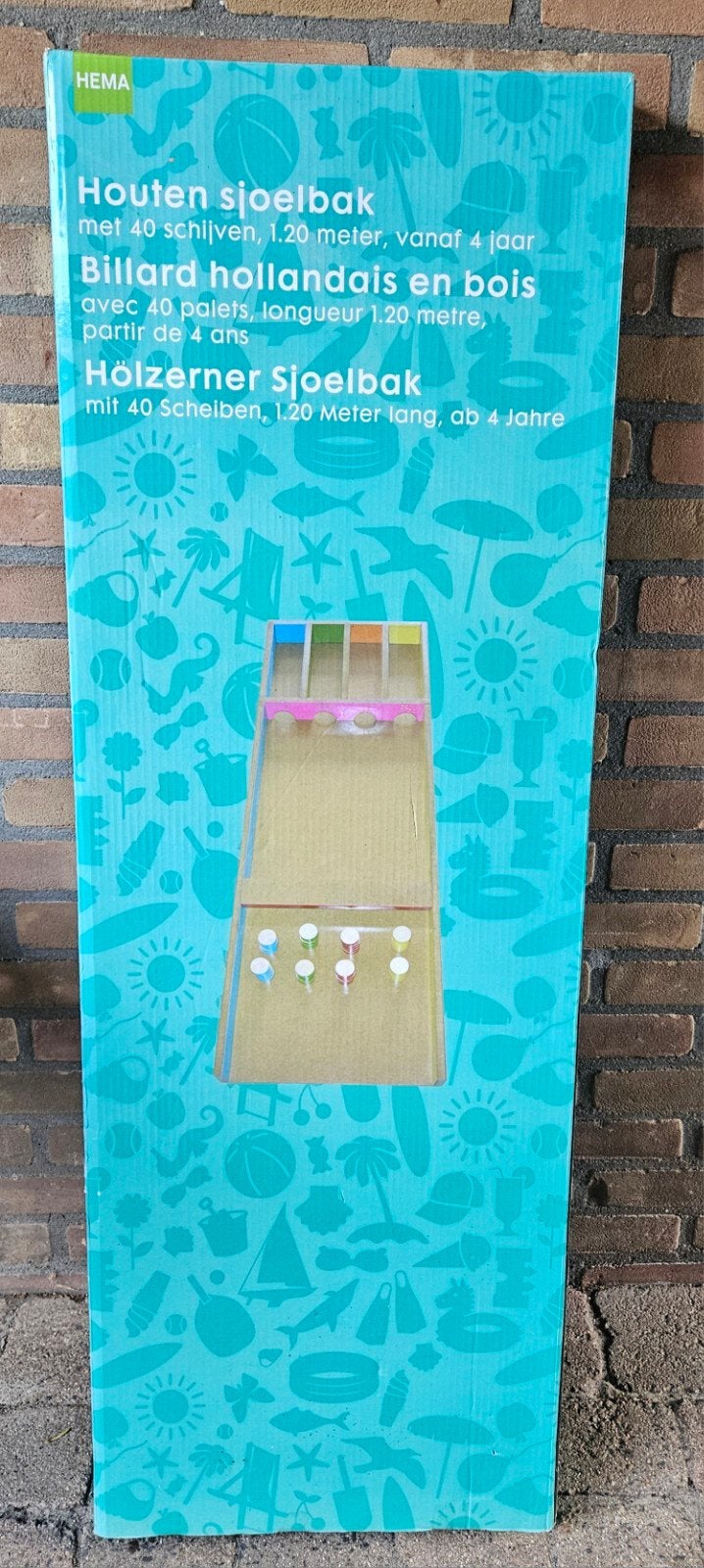 Houten sjoelbak, Vijf spelers of meer, Ophalen of Verzenden, Nieuw