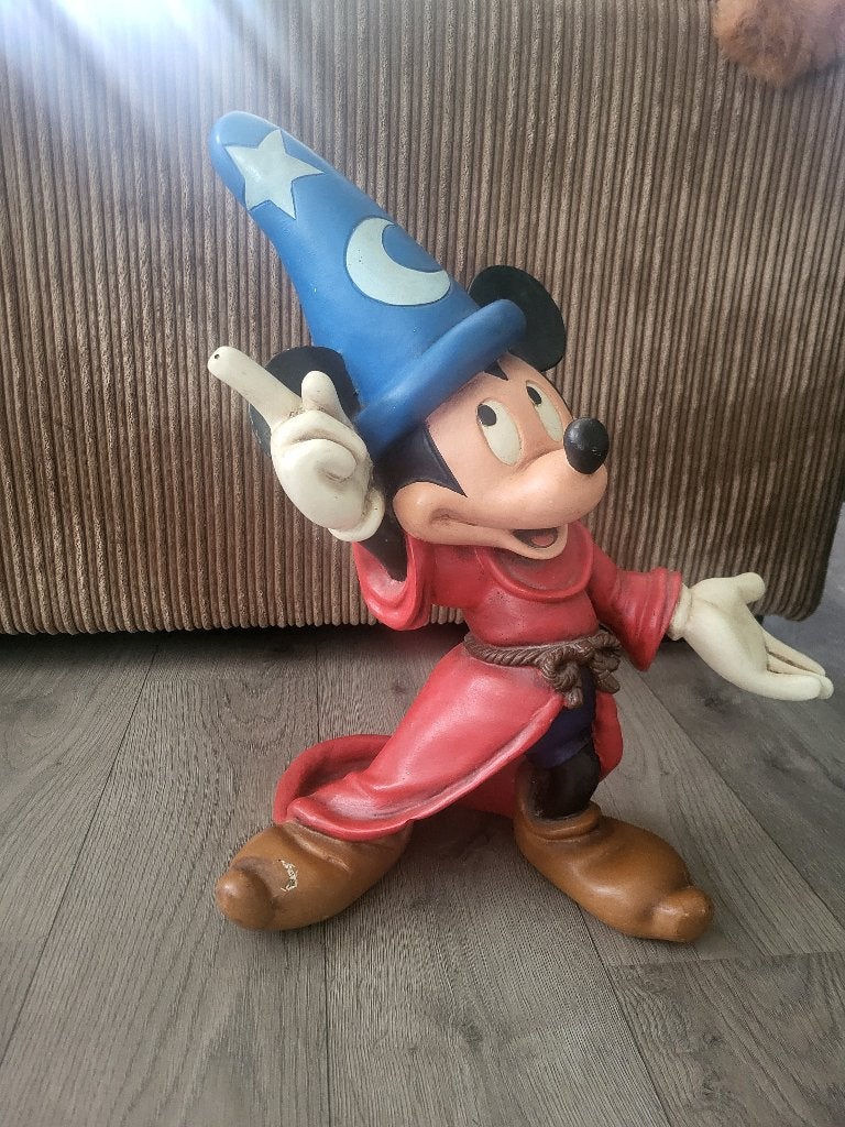 Mickey Mouse Fantasia Beeld, Ophalen of Verzenden, Mickey Mouse, Gebruikt, Beeldje of Figuurtje
