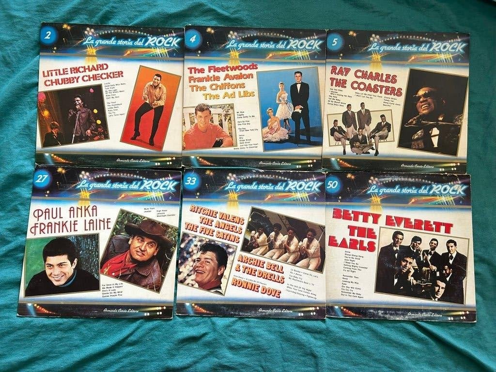 7 LP's La grande storia del Rock (ook per stuk te koop), Ophalen of Verzenden, Gebruikt, 12 inch, Poprock