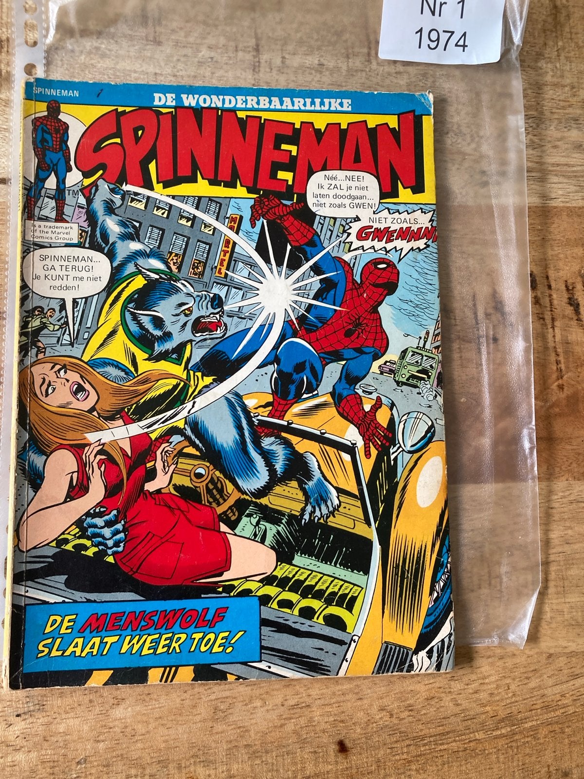 Spinneman Nr 1 1974 - De Menswolf Slaat Weer Toe!, Boeken, Eén comic, Ophalen of Verzenden, Gelezen, Amerika