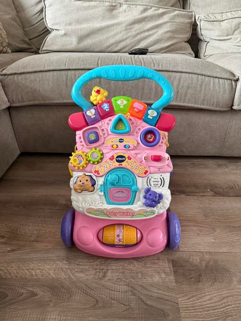 Vtech loopwagen roze, Kinderen en Baby's, Speelgoed | Vtech, Ophalen, Gebruikt, 6 maanden tot 2 jaar