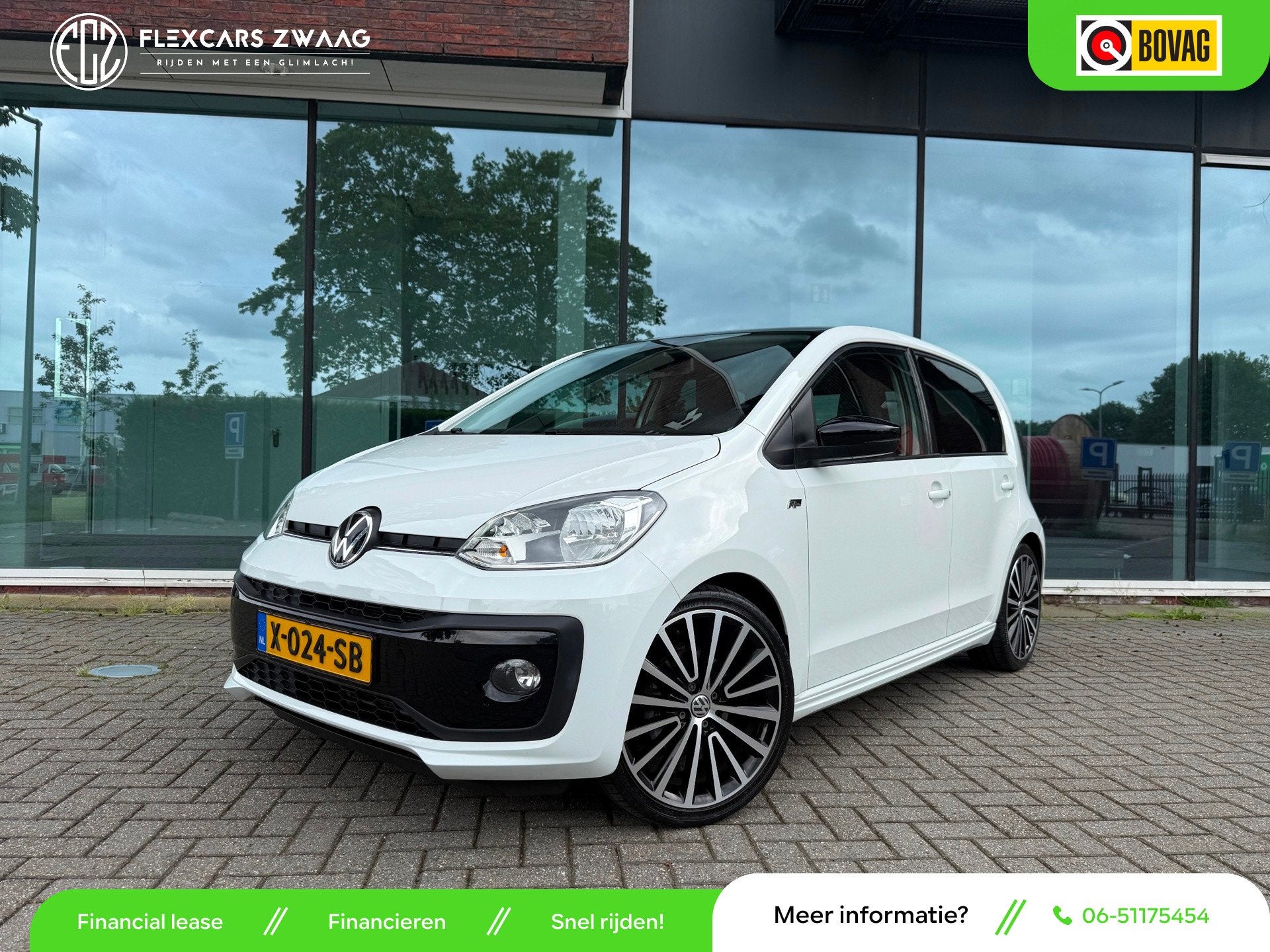 Volkswagen Up! 1.0 R-Line - Winterpakket - Navi - Airco - Bl, Auto's, Stof, Gebruikt, 4 stoelen, Bedrijf