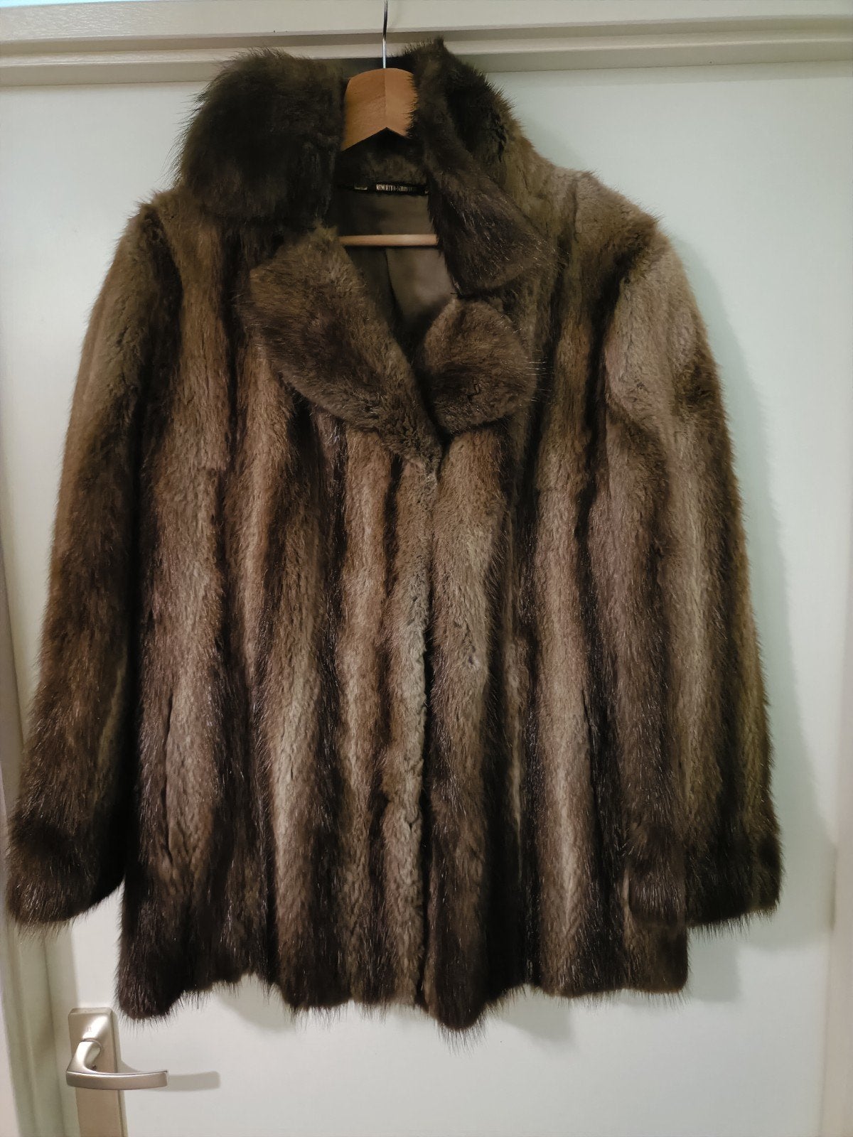 bontjas, Kleding | Dames, Ophalen of Verzenden, Zo goed als nieuw, Bruin