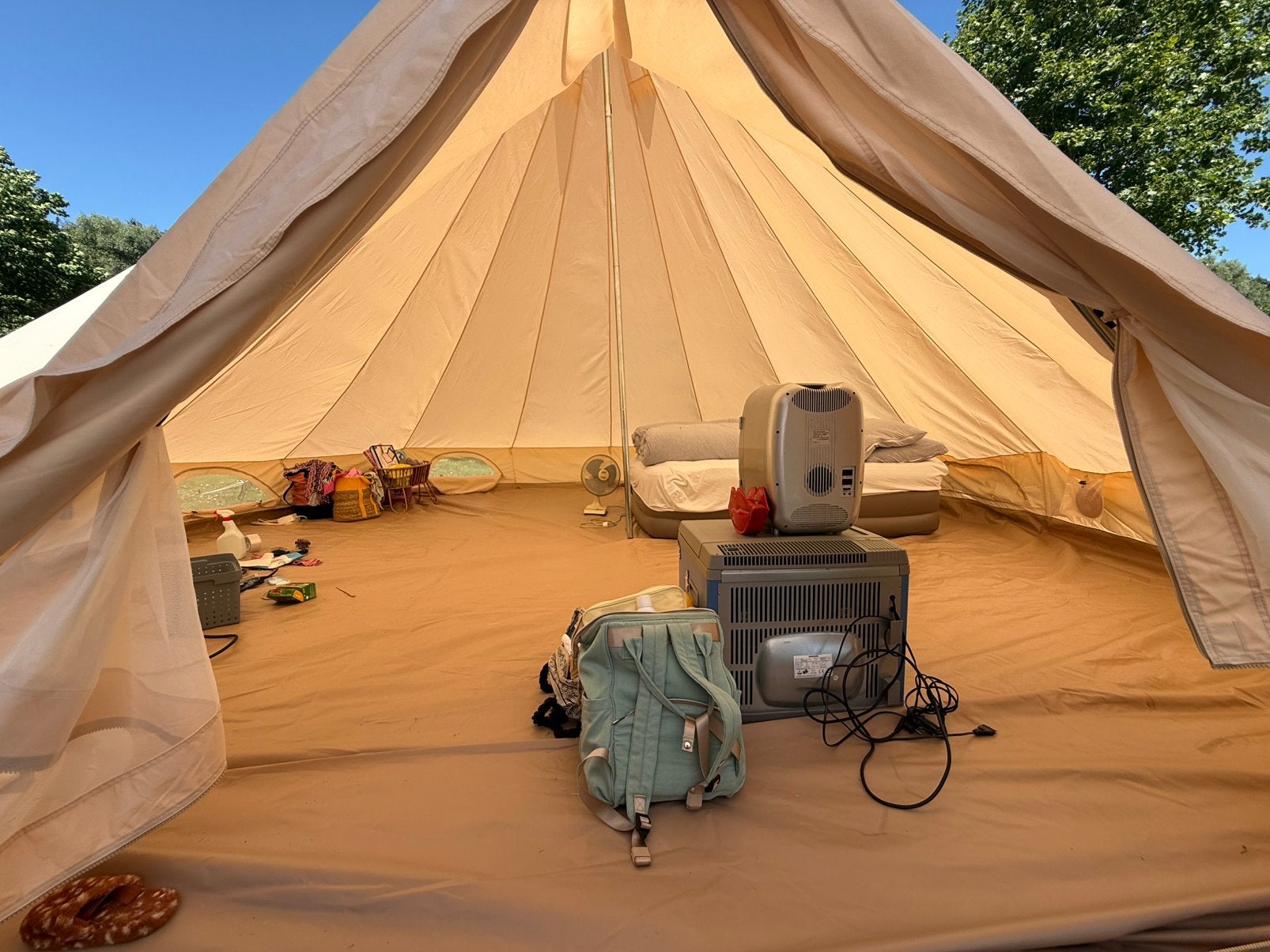 Grote Bell Tent 6 x 3,5 meter, Ophalen, Zo goed als nieuw