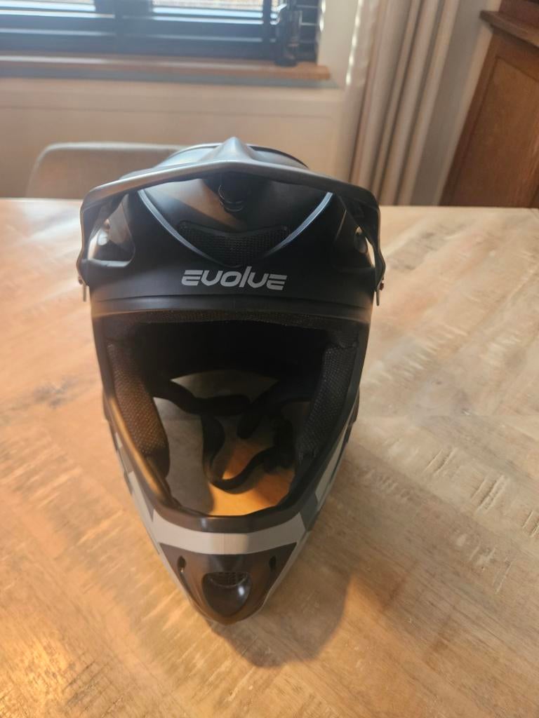 Evolve Full-Face Fietshelm & bodyprotector, Fietsen en Brommers, Ophalen, Overige maten, Zo goed als nieuw, Fly, Evolve