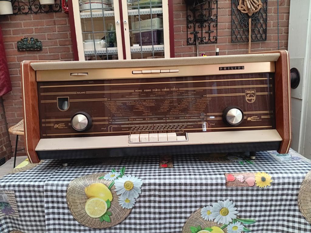 Vintage Philips B5X14A Buizenradio - goed geluid Werkend, Ophalen, Gebruikt, Radio