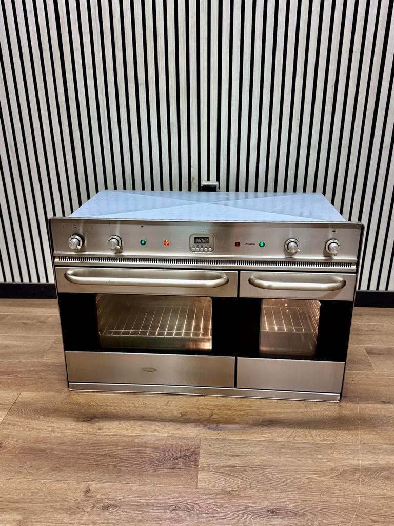 Luxe Boretti inbouwoven 2x oven RVS 90x60 cm, Hete lucht, Fornello Esperta, Ophalen of Verzenden, Zo goed als nieuw