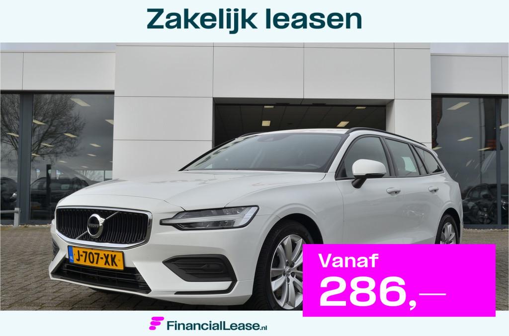 Volvo V60 2.0 B3 Momentum Vol Leer | Camera | Stoel en stuur, 4 cilinders, 1969 cc, Hybride Elektrisch/Benzine, 102 €/maand