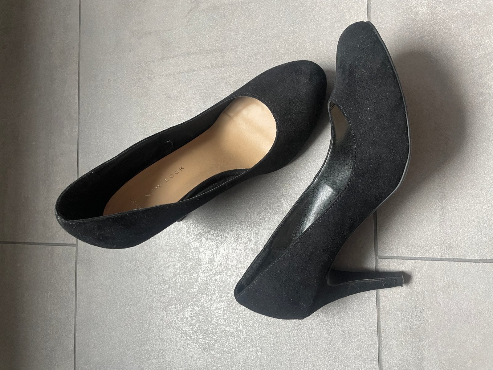 Zwarte New Look Wide Fit Pumps - Maat 41, Pumps, Zwart, Ophalen of Verzenden, Zo goed als nieuw