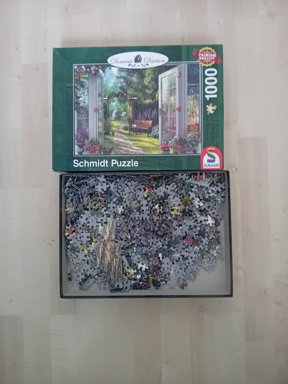 schmidt puzzel compleet, Ophalen of Verzenden, 500 t/m 1500 stukjes, Zo goed als nieuw