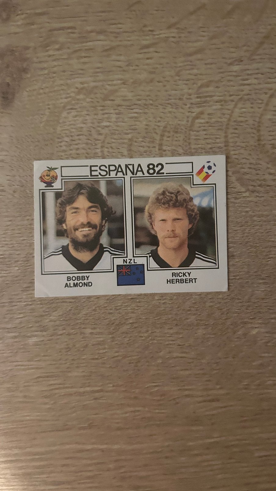 Panini Espana 82 plaatje Almond en Herbert WK 82, Verzenden, Zo goed als nieuw, Sticker