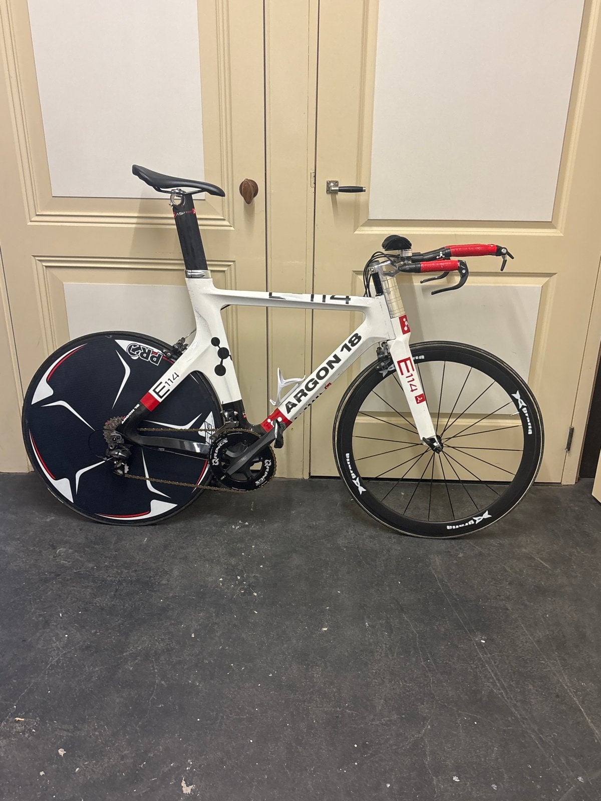 Argon 18 E-114 Tijdritfiets - Maat L (57-62 cm), Fietsen en Brommers, Fietsen | Racefietsen, Gebruikt, Carbon, 57 tot 61 cm, Meer dan 20 versnellingen
