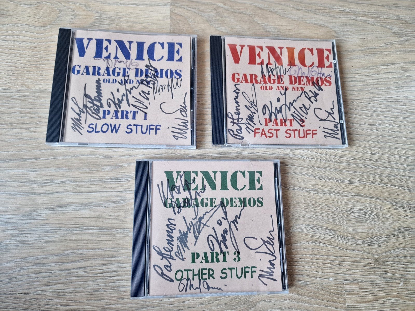 Venice - Garage Demos (Gesigneerd) - 3 CD's, Pop, Ophalen of Verzenden, Zo goed als nieuw, Inclusief doosje