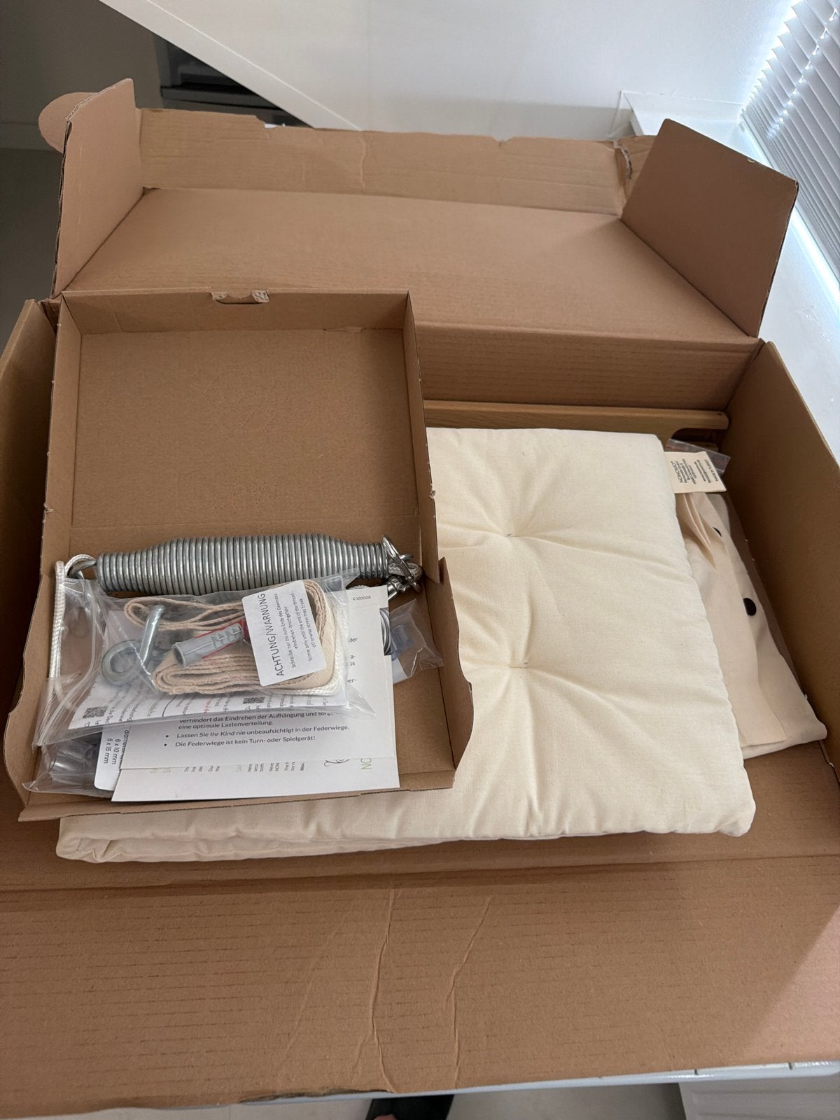 NONOMO baby hangmat beige, Kinderen en Baby's, Babywiegjes en Ledikanten, Ophalen, Nieuw, Wieg